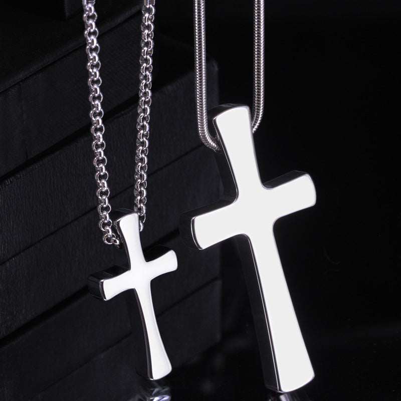 Cross necklace male clavicle chain