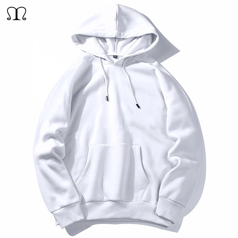 Warm Fleece Hoodies Men Sweatshirts Multiple Colors Hip Hop Streetwear