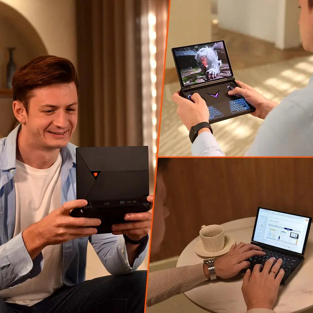 OneXPlayer G1 AMD Ryzen AI 9 HX 370 8.8" Mini Gaming Laptop Mobile Office Games Dual-Mode Keyboard PC Handheld Gaming Console